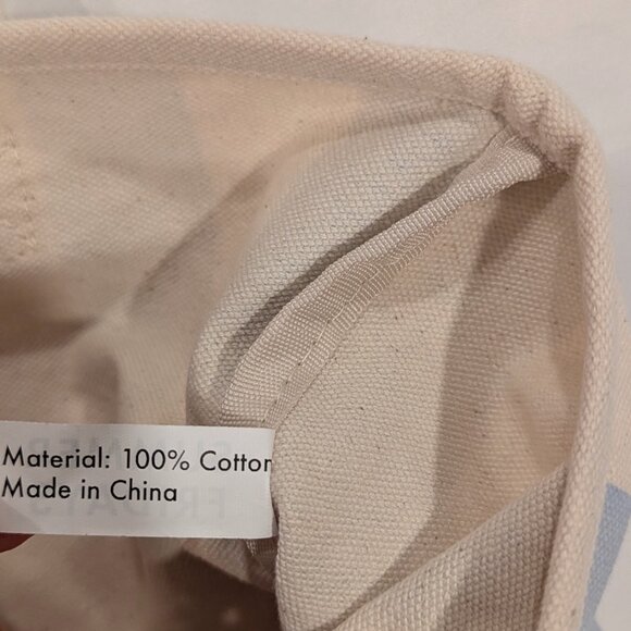 NWT Summer Fridays Mini Travel Tote Bag (Limited Edition, Cotton, Blue!) - Picture 6 of 11